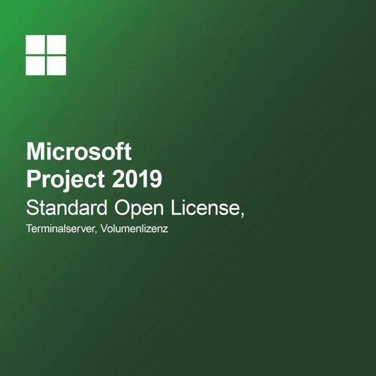 Microsoft Project 2019 Standard Open License, terminálový server, objemová licencia
