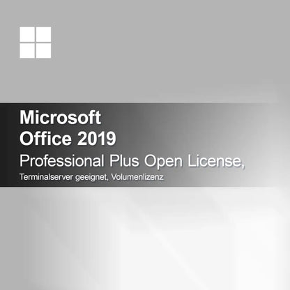 Microsoft Office 2019 Professional Plus Open License, vhodné pre terminálový server, objemová licencia